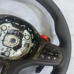 พวงมาลัยสปอร์ตหนังสำหรับ <span class=keywords><strong>BMW</strong></span> G20 G01G80 G82 G30 F80 F82 F87 F12 F86 F33 M2 M3 M4 M6 F85 X5พวงมาลัยรถยนต์ X6 - Product Image 4