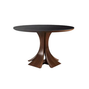 Ensemble table et chaises de salle à manger Yan She, style ancien rétro, en bois massif, meubles pour la maison, pour petit appartement et restaurant - Product Image 6