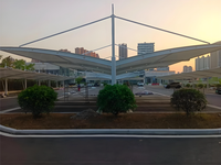 Estructura Tensada Ligera para Monumentos Arquitectónicos, Diseño de Acero a Medida con Soldadura y Corte para Plazas Urbanas y Atracciones Turísticas