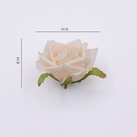 Usine En Gros Artificielle Fleur Curl Bord 8cm Rose Têtes De Fleurs pour La Décoration De Mariage Photographie Fond Mur