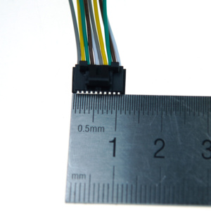 1,0 mm 10Pim DF50A-10S-1C Signaalkabelboom met enkelzijdige aansluiting, DF50-2830SFA Gouden Crimp Terminal 28AWG Kabel voor Automatiseringscontroller - Product Image 3