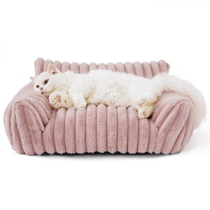 Cama para Mascotas Ecológica, Tipo Casa para Perros y Gatos, Universal para Invierno, Desmontable, Lavable, Resistente a Mordeduras, con Diseño a Cuadros, Cálida - Product Image 1