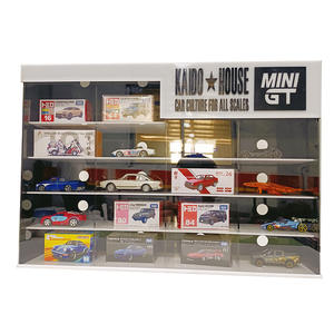 Gabinetes de soporte de exhibición de coche modelo acrílico 1/16 vitrina de fundición <span class=keywords><strong>caja</strong></span> de almacenamiento de juguetes acrílicos exhibición de ruedas calientes - Product Image 4
