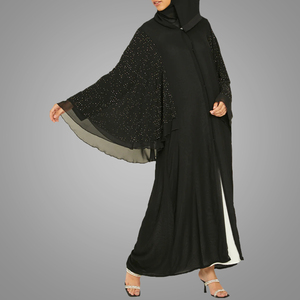 Vestido Musulmán, Caftán Marroquí con Mangas de Mariposa, Kimono para Mujer, Oriente Medio, Abaya Abierta por Delante - Product Image 2