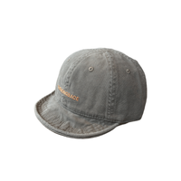 Casquette de baseball vintage délavée à bord souple, broderie logo, ajustable, en coton, pour femmes et hommes, vente en gros