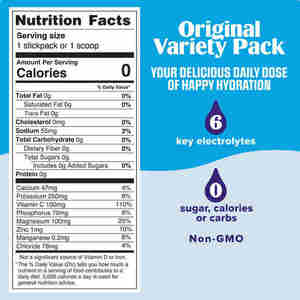 Venta caliente 6 Essentials Electrolyte Powder Drink Mix Sabor Paquetes de hidratación sin azúcar con suplemento de minerales - Product Image 4