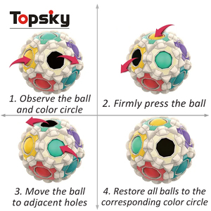 Cầu Vồng Ma Thuật Câu Đố Bóng <span class=keywords><strong>Fidget</strong></span> Đồ Chơi Nhanh Chóng Đẩy Sáng Não Teaser <span class=keywords><strong>Cube</strong></span> Căng Thẳng Reliever Quà Tặng Cho Trẻ Em Người Lớn Làm Bằng Nhựa - Product Image 3