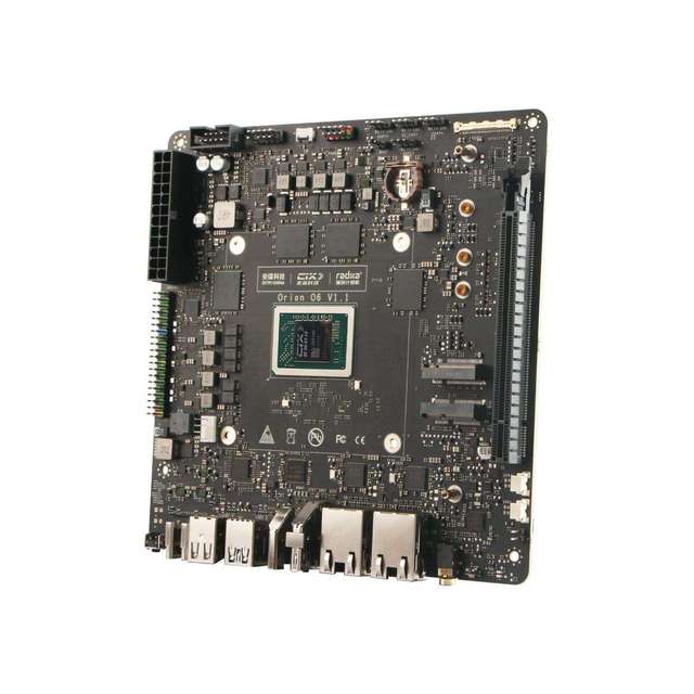 Radxa Orion O6 Mini-ITX Single Board Computer Powered CIX P1 12-core Armv9 SoC 30 TOPS AI Accelerator