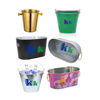Seau isotherme 5L/8L/10L/12L avec fonction ouvre-bouteille, en métal durable et matériau PP, pour Caperdonich Tree House