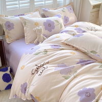 Ensemble de draps et housse de couette de luxe les plus vendus avec taie d'oreiller de qualité pour un usage domestique