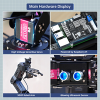 Robot bionique hexapode Hiwonder SpiderPi Pro avec bras robotique AI Vision pour Robot programmable Raspberry Pi 5 Education
