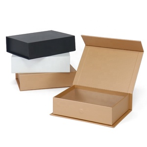 Boîte cadeau noire rigide imprimée sur mesure avec couvercle Boîte d'emballage magnétique <span class=keywords><strong>pour</strong></span> petites entreprises - Product Image 6