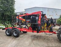 Remorque de grume de remorque de bois de forêt de petit prix avec le chargeur de bois d'atv de grue