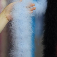 Boa en plumes de dinde épaisses 50g en gros, boa en plumes de marabout moelleuses et colorées pour costumes
