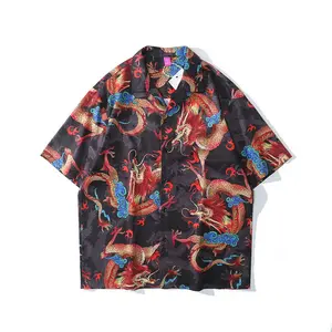bandana camisa hawaiana Suppliers-Camisas hawaianas de manga corta para hombre, bandana informal de talla grande, alta calidad, estampado, para playa, de verano, la mejor oferta