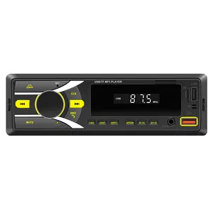 1 Din MP3 Player Car Radio Audio USB Automotive Central Multimedia Stereo With Screen Digital Display AUX Input