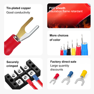 銅絶縁錫メッキ簡単接続スペード端子SE2-6（クイック圧着電気端子コネクタ用） - Product Image 4