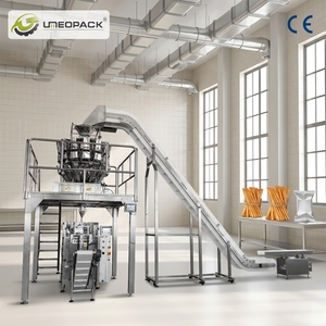 Máquina de Envasado Vertical de Alta Precisión con Pesadora Multicabezal para Galletas, Chispas de <span class=keywords><strong>Chocolate</strong></span>, <span class=keywords><strong>Doritos</strong></span>, Cheetos y Otros Snacks - Product Image 1