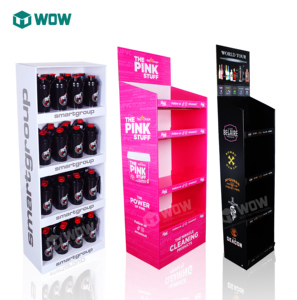 Tùy chỉnh thân thiện với môi có thể gập lại tông đồ uống hiển thị đứng với Tầng Kệ cho đồ uống năng lượng đóng hộp - Product Image 5