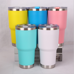Gobelet de voyage isotherme à double paroi en acier inoxydable de 30 oz, maintient au chaud/au froid pendant 6 à 12 heures, avec paille et couvercle, coffret cadeau - Product Image 1