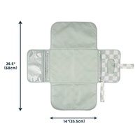 Tragbare Wickeltasche mit Aufdruck, Baby-Wickelunterlage, Wasserdichte Polyester-Tasche mit Reißverschluss