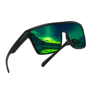 Cross Border Outdoor Goggles Cycling <b>Large</b> <b>Frame</b> Sports Sunglasses UV400 Polarized Windproof Driving Glasses Black PC <b>Frame</b> - Product Image 5