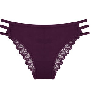 Body <span class=keywords><strong>de</strong></span> encaje sexy para mujer, Tanga con espalda en T floral, bragas, estilo diario <span class=keywords><strong>de</strong></span> tiro bajo, talla XL - Product Image 3