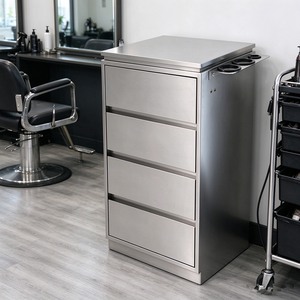 Carrito de Peluquería de Lujo para Salón de Belleza, Mueble de Almacenamiento con Cajones de Acero Inoxidable para Herramientas de Peluquería - Product Image 1