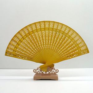Éventails pliables en bambou personnalisés à prix abordable, gravés ou imprimés, cadeau promotionnel, éventail en bois pour décoration de mariage et de fête - Product Image 2