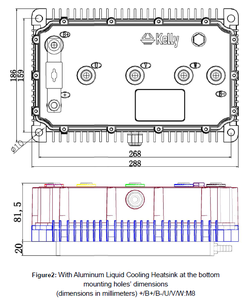 Pengontrol Motor Tanpa Sikat Kelly KLS-8080N 48V-144V 500A-1000A Gelombang Sinusoidal BLDC untuk Kendaraan Listrik dan Sepeda Motor Listrik - Product Image 3