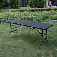 Table en plastique pliable moderne de 180cm sur le thème d'Halloween pour l'entrée, la villa, l'hôtel et l'hôpital, durable et élégant