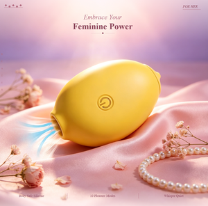 Vibrateur clitoridien rechargeable en forme de citron, 10 fréquences, silencieux et étanche, jouets sexuels portables pour adultes - Product Image 1