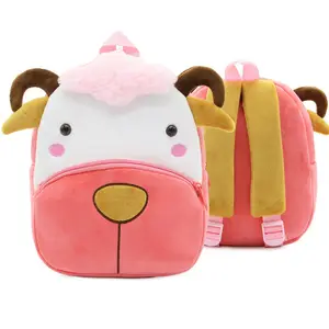 Promotional Customized Soft Stuffed Plush Sheep Animal Shape Backpack