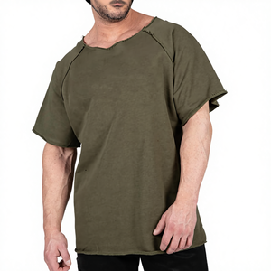 Camiseta Deportiva de Manga Corta para Hombre, Personalizada al por Mayor, 100% Algodón, para Gimnasio y Running, Tallas Grandes - Product Image 4