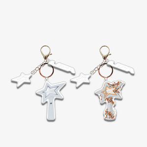 Custom Anime Idol Support <b>Lamp</b> Key Chain Star Stick Three-Piece Student Backpack Accessories Acrylic - Product Image 1
