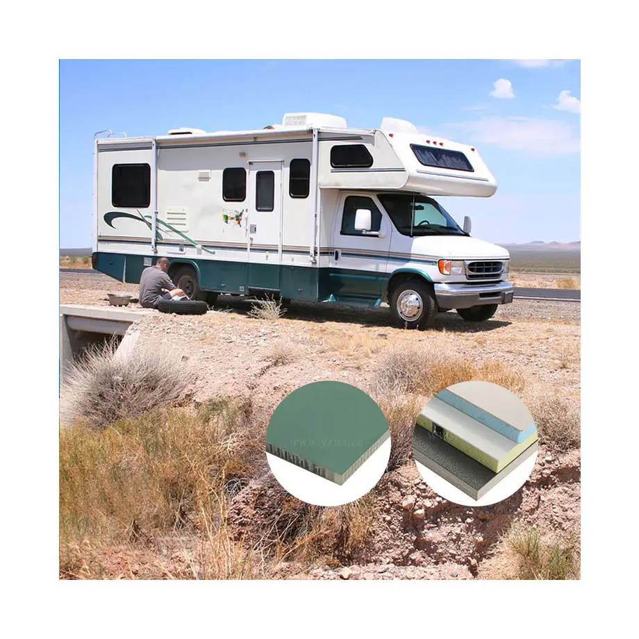 2023 nhỏ Motorhome tùy chỉnh RV bên 1.5mm Độ dày sợi thủy tinh tấm Polyester