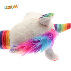 Famipet оптовая продажа милый Единорог дизайн питомца щенок игрушка мягкая плюшевая пищалка собака игрушка - Product Image 4