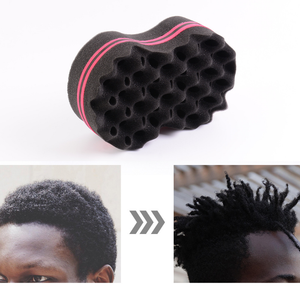KOKOBERRY <span class=keywords><strong>Brosse</strong></span> à <span class=keywords><strong>cheveux</strong></span> professionnelle double face pour hommes, <span class=keywords><strong>brosse</strong></span> à <span class=keywords><strong>cheveux</strong></span> ondulée ovale en éponge pour <span class=keywords><strong>cheveux</strong></span> bouclés, outil pour dreadlocks et permanentes - Product Image 2