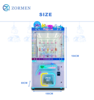 Zormen Fast Profit Hot Push Doll Machine: Klarfarbiges Glas, verschiedene Zahlungsmethoden, individuelles Logo, Gewinnspiele für Spielegroßhändler