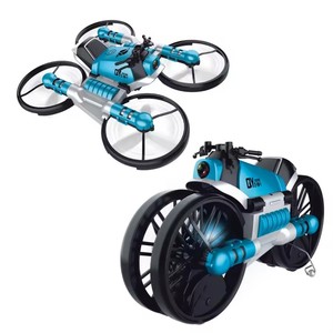 2 en 1 RC Motocicleta Deformable para Tierra y Aire, Quadcopter, Versión con Control Remoto de Reloj, Mini Dron, Juguete de Radiocontrol - Product Image 5
