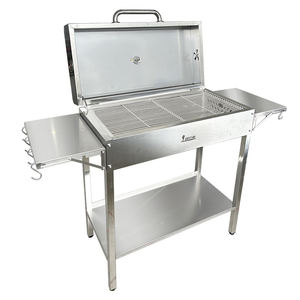 Gril <span class=keywords><strong>Barbecue</strong></span> Portable de Haute Qualité en Acier Inoxydable 304, Grand Format pour <span class=keywords><strong>Terrasse</strong></span> Intérieure/Extérieure et Camping, à Charbon de Bois - Product Image 4
