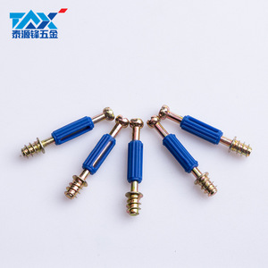 Connecteur 2-en-1 GdtYf M6X42, vis à visage frais en acier au carbone, revêtement caoutchouc, pour quincaillerie de mobilier, design moderne et simple - Product Image 1