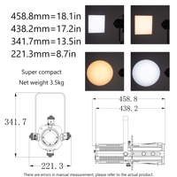 Lampe de projection Lamp2700K-6500K d'imagerie 100WStage, lampe ellipsoïdale, zoom manuel 15 °-30 °,25 °-50 °, coupe de quatre pages, scène, studio, théâtre