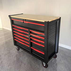 Cheap Tool Chest Rolling Toolbox Workshop Gabinete <span class=keywords><strong>de</strong></span> <span class=keywords><strong>herramientas</strong></span> bloqueable <span class=keywords><strong>con</strong></span> soporte OEM <span class=keywords><strong>con</strong></span> 12 cajones - Product Image 3