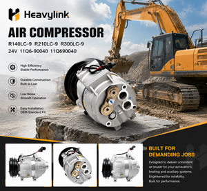ปั๊มลม heavylink 24V สำหรับรถขุด R140LC-9 R210LC-9 R300LC-9 11Q6-90040 - Product Image 1