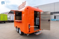Chariot de nourriture mobile, mini camion de hot-dogs et pizzas, kiosque alimentaire, café, boutique mobile, remorque alimentaire, camion de nourriture avec cuisine complète