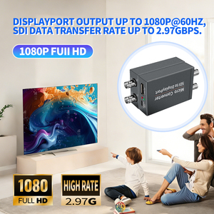 Convertisseur <span class=keywords><strong>vidéo</strong></span> Justlink 1080P SDI vers DP, adaptateur micro-convertisseur, <span class=keywords><strong>conversion</strong></span> audio et <span class=keywords><strong>vidéo</strong></span> en temps réel 1080p SDI vers DP - Product Image 5