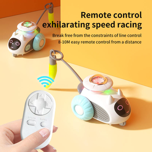 Juguete Interactivo Inteligente para Gatos, Coche Eléctrico con Control Remoto para Diversión <span class=keywords><strong>y</strong></span> Ejercicio - Product Image 4