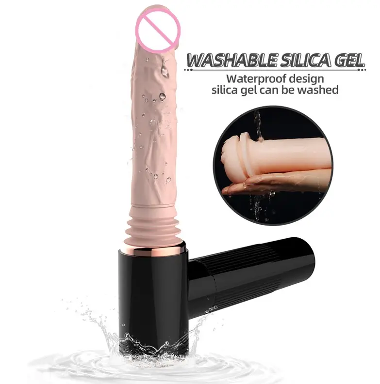 Rechargeable 7 Thrusting Modes With Suction Base and Heating Gun Silicone Dildos Sex Machine Realistic Penis Sex toys for Woman%