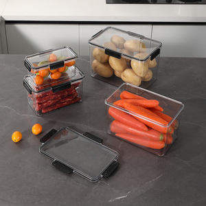 Gran oferta, organizadores <span class=keywords><strong>de</strong></span> cocina, contenedor <span class=keywords><strong>de</strong></span> plástico hermético para mascotas, caja <span class=keywords><strong>de</strong></span> contenedores <span class=keywords><strong>de</strong></span> almacenamiento <span class=keywords><strong>de</strong></span> alimentos con logotipo personalizado - Product Image 4